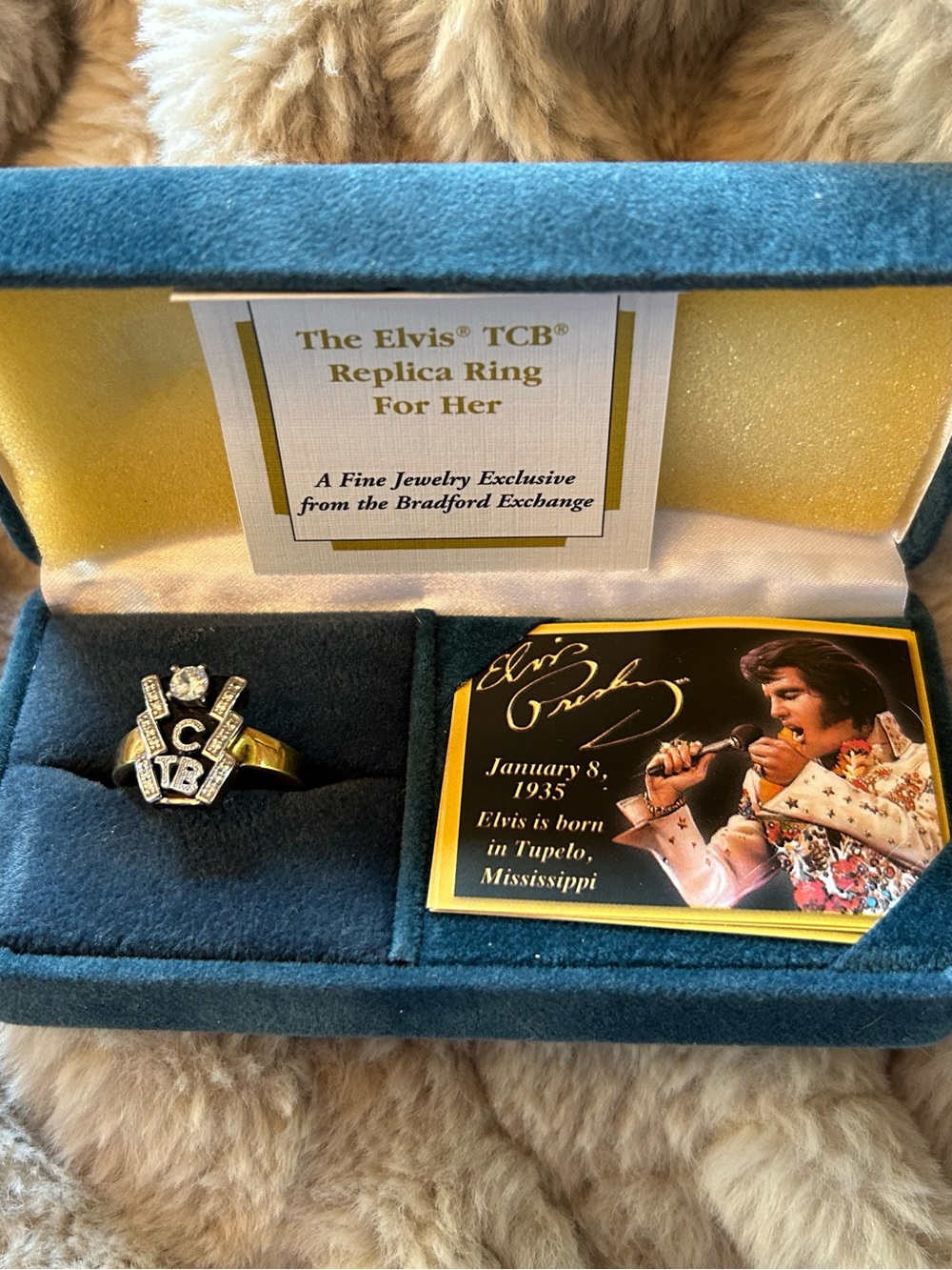 Elvis Presley women’s TCB ring